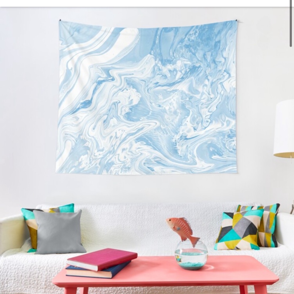 Redbubble “Cloudy Marble Sky” Tapestry